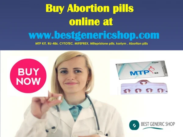 Buy MTP Kit Mifepristone and Misoprostol online at a nominal price
