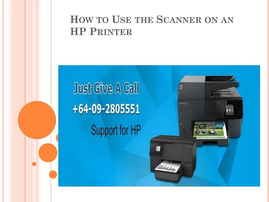 how to use the scanner on an hp printer