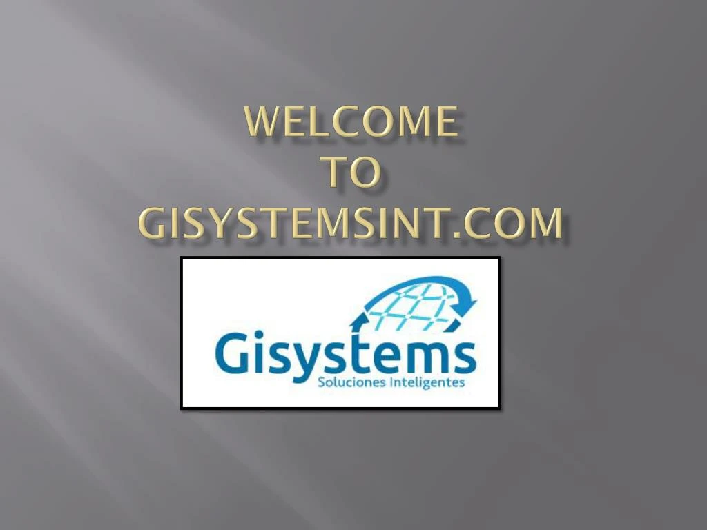 welcome to gisystemsint com