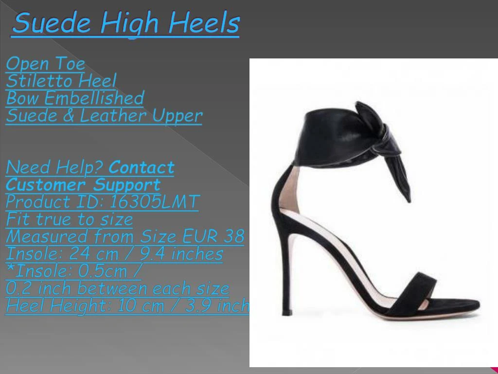 suede high heels