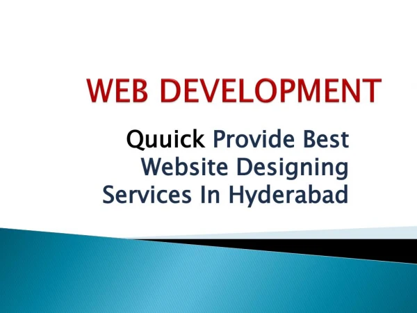 web development services | Best web designing services In Hyderabad