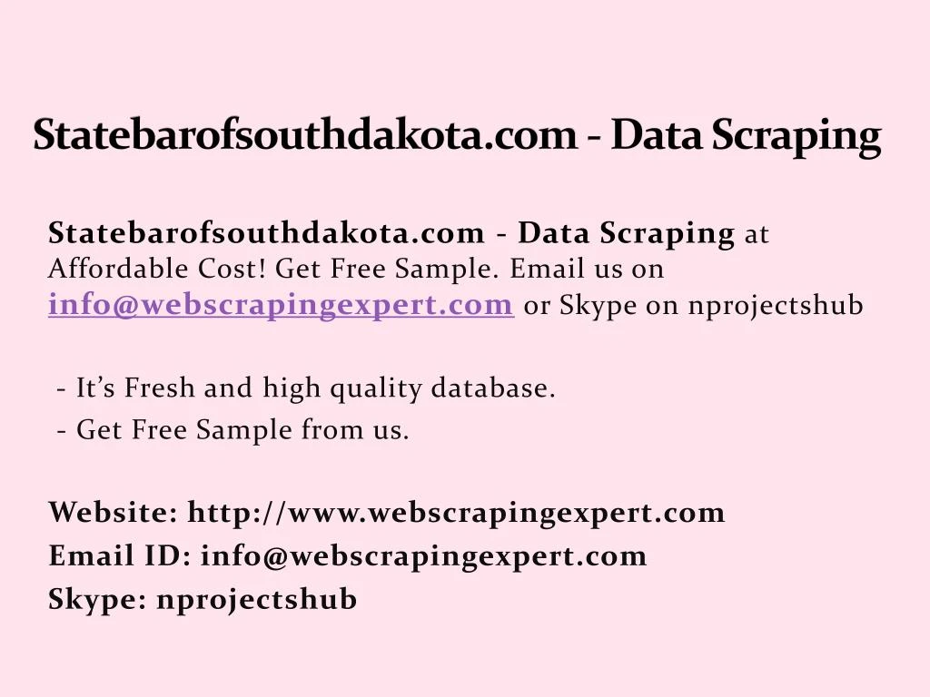 statebarofsouthdakota com data scraping