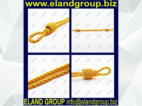 Military Gold Uniform Cap Cords