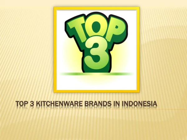 Kitchenware Shops In Indonesia