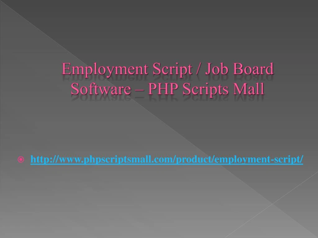 employment script job board software php scripts mall