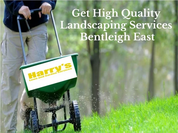 Get High Quality Landscaping Services Bentleigh East