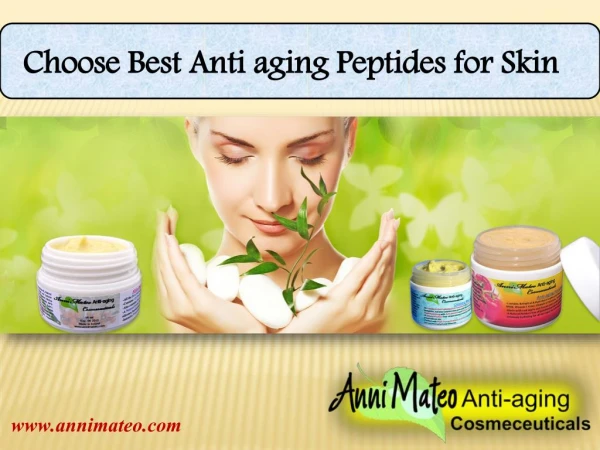 Choose best Anti aging Peptides for Skin