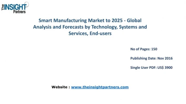 Smart Manufacturing Market Forecast & Future Industry Trends 2025– The Insight Partners