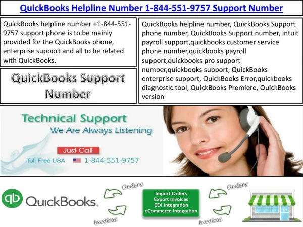 Quickbooks Helpline Number 1-844-551-9757 Support Phone