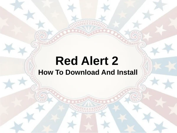 Red Alert 2 How To Download And Install