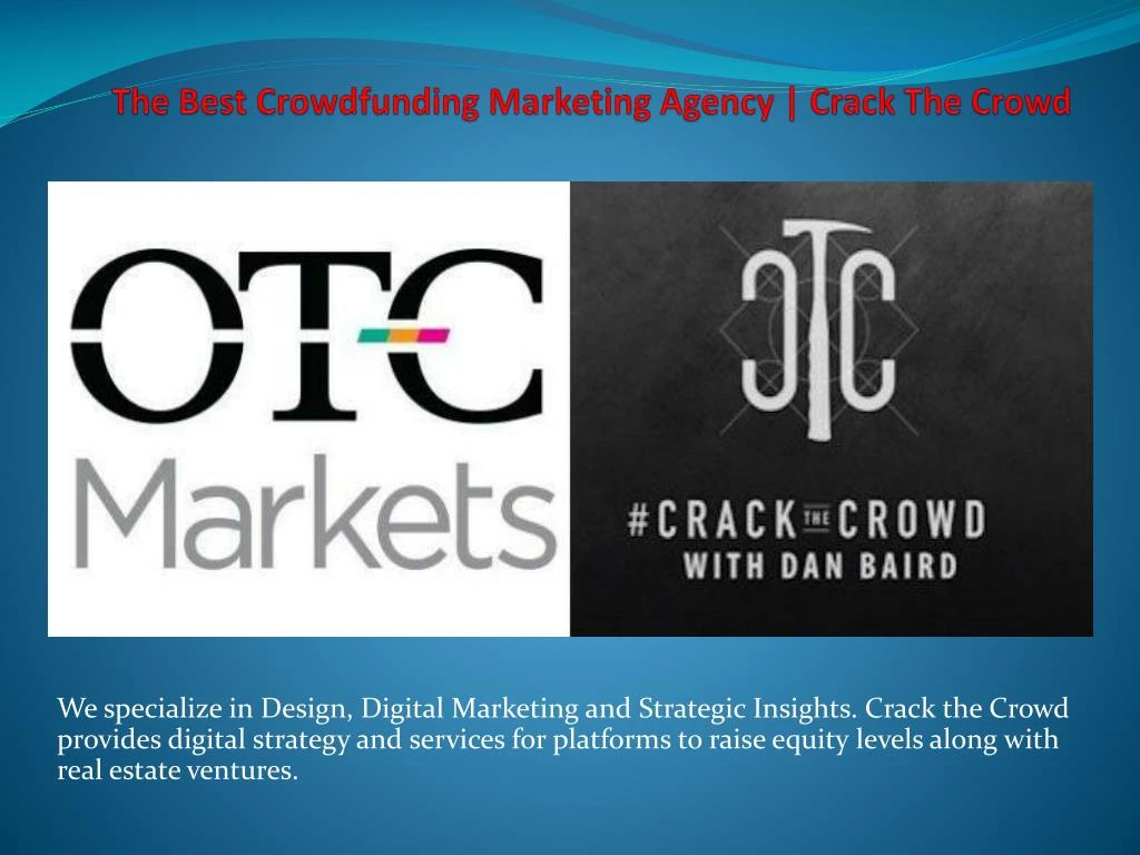 the best crowdfunding marketing agency crack the crowd