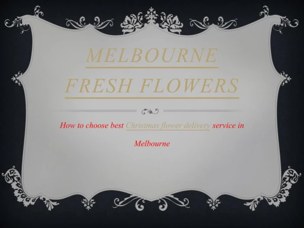 Christmas Flower Arrangements | Christmas Flowers Melbourne