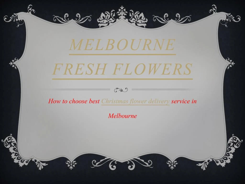 melbourne fresh flowers