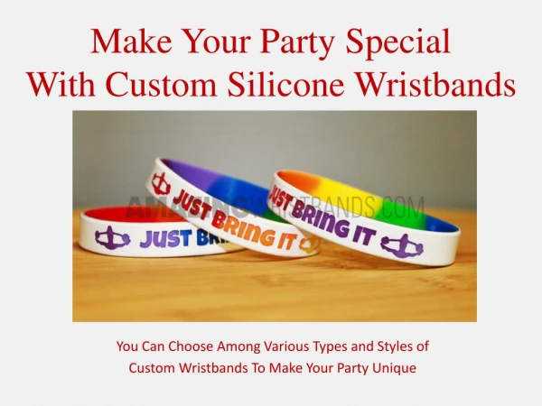 Customized Party Wristbands