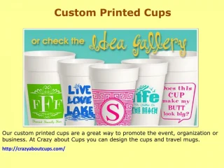 Custom Made Cups - slide 1
