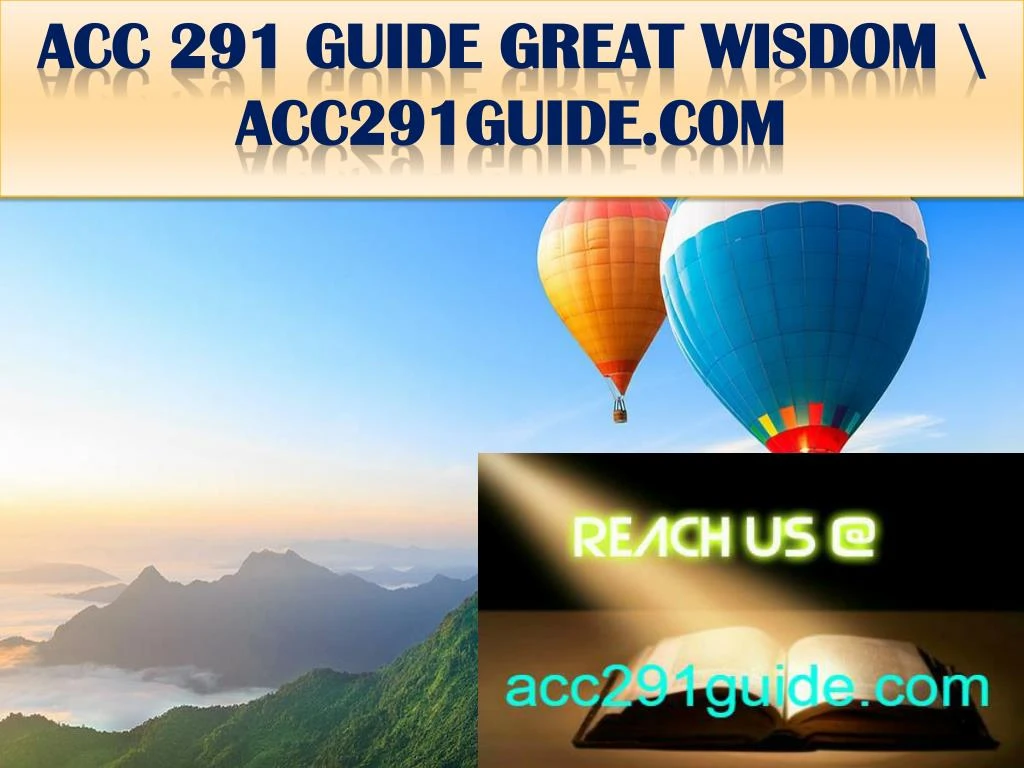 acc 291 guide great wisdom acc291guide com