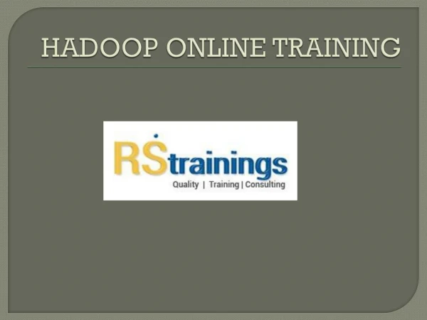 hadoop online training IN HYDERABAD