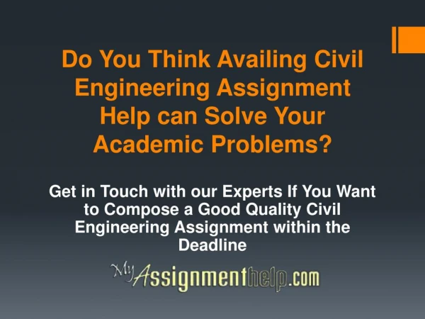 Where Can I Get Civil Engineering Assignment Help?
