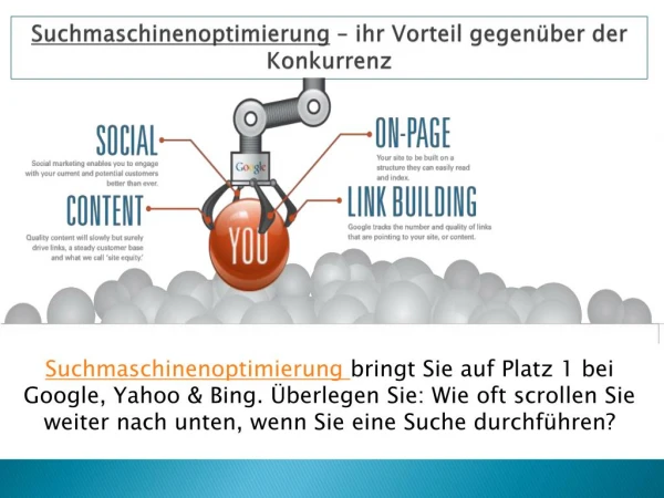 suchmaschinenoptimierung ihr vorteil gegen ber der konkurrenz