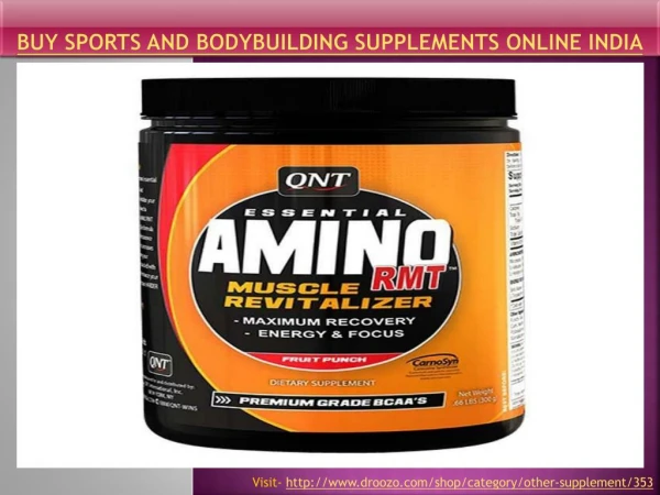Buy sports and bodybuilding supplements online India