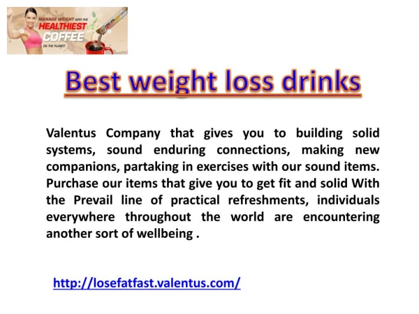 Best weight loss drinks