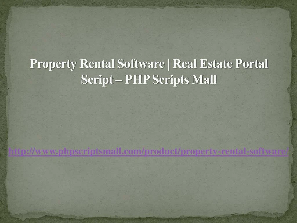 property rental software real estate portal script php scripts mall