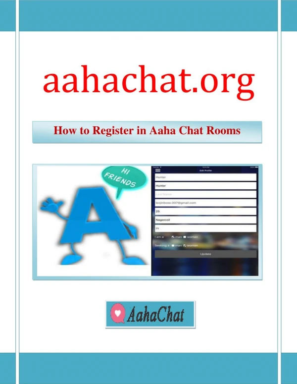 How to Register in Aaha Chat Rooms | aahachat.org
