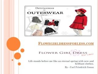 Buy Party Wear Flower Girl Dresses for Kids Online