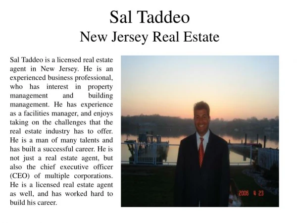 Sal Taddeo - New Jersey Real Estate