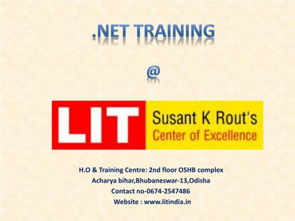 .NET training in Bhubaneswar