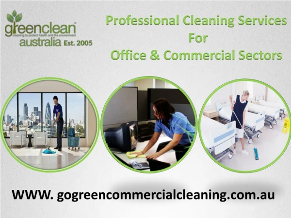 Professional Commercial & Office Green Cleaning Services in Sydney