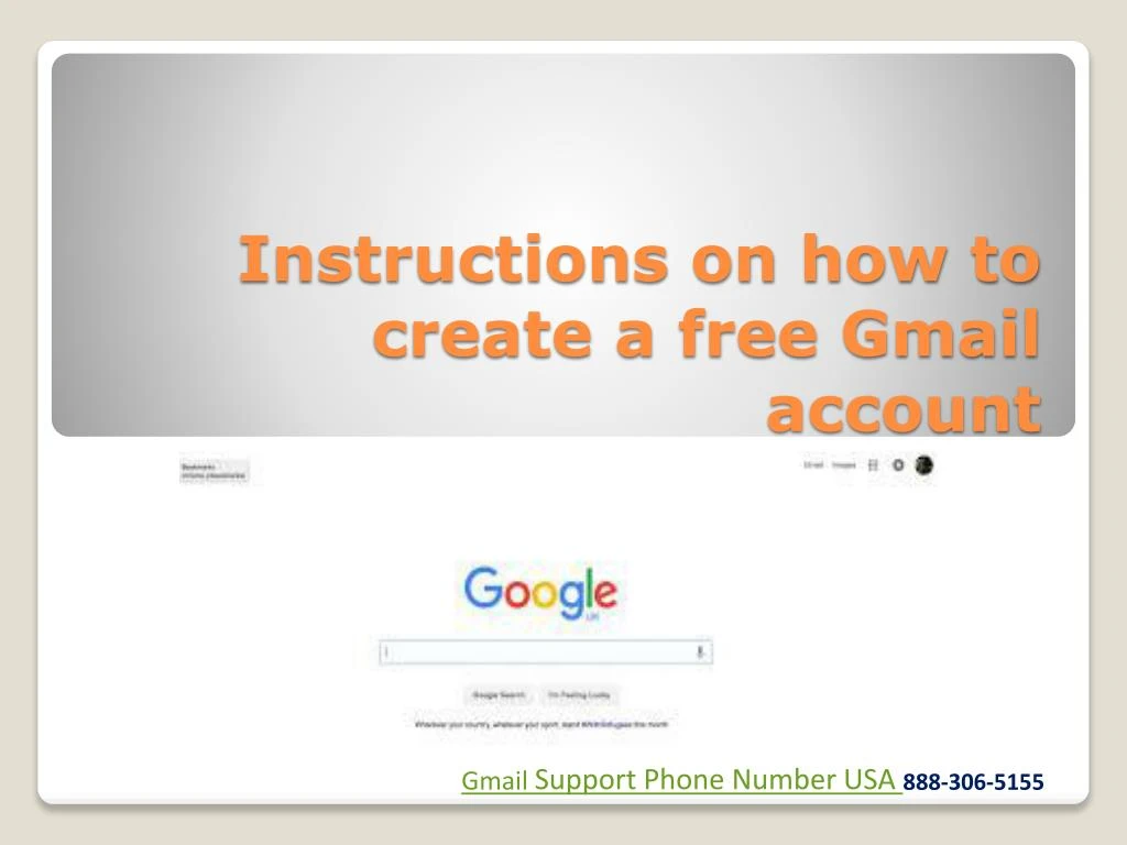 instructions on how to create a free gmail account