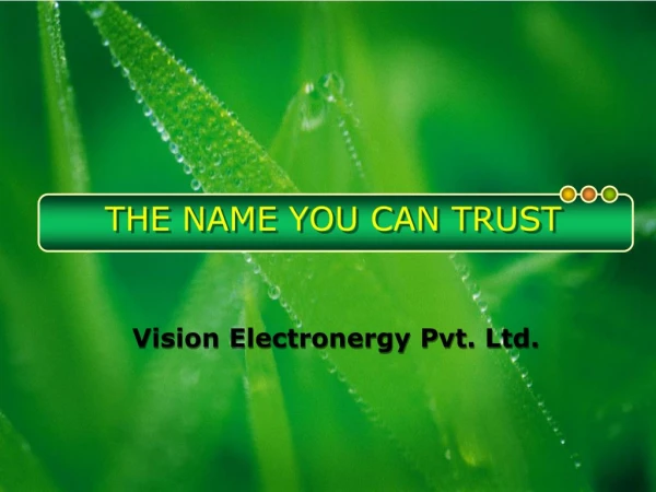 Electronics manufacturing company in Noida - Vision electronergy