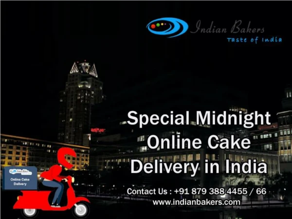 Special Midnight Online Cake Delivery in India