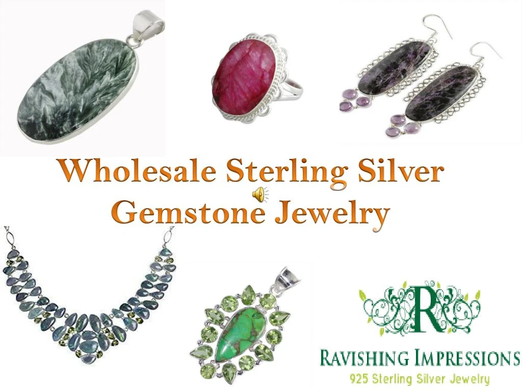 wholesale sterling silver gemstone jewelry