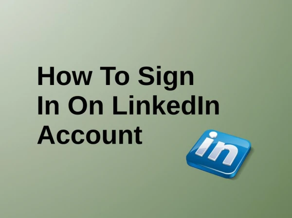 How To Sign In On LinkedIn Account