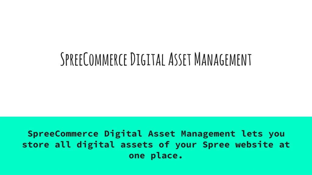 spreecommerce digital asset management