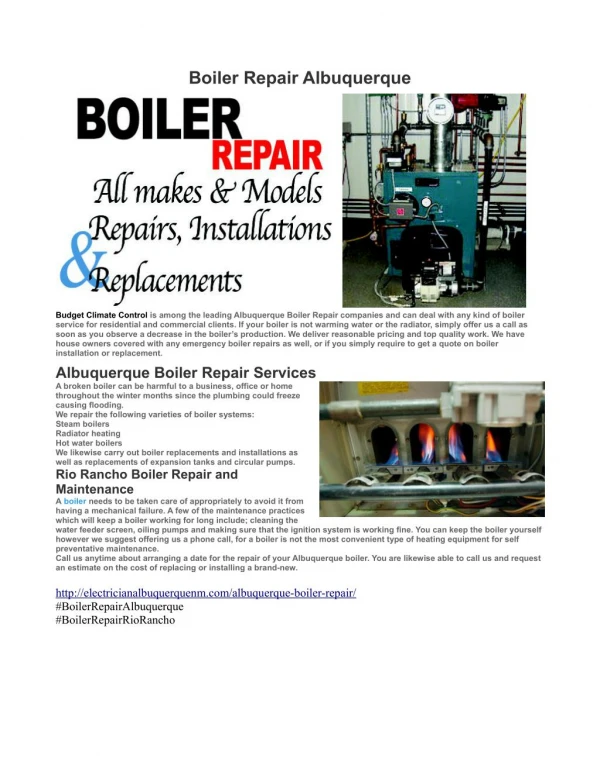 Boiler Repair Albuquerque