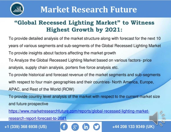 Global Recessed Lighting Market Research Report - Forecast to 2021