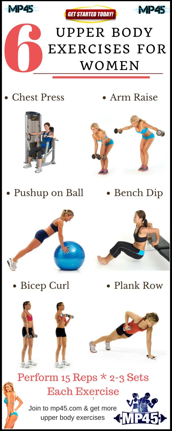 Six Most Effective Upper Body Exercises For Women