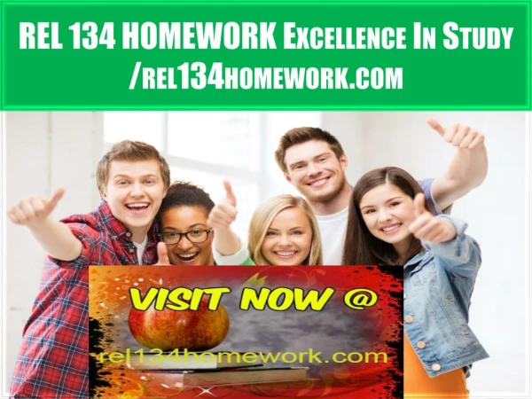 REL 134 HOMEWORK Excellence In Study /rel134homework.com