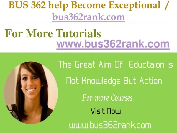 BUS 362 help Become Exceptional / bus362rank.com