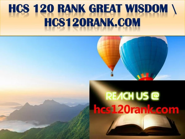 HCS 120 rank GREAT WISDOM \ hcs120rank.com