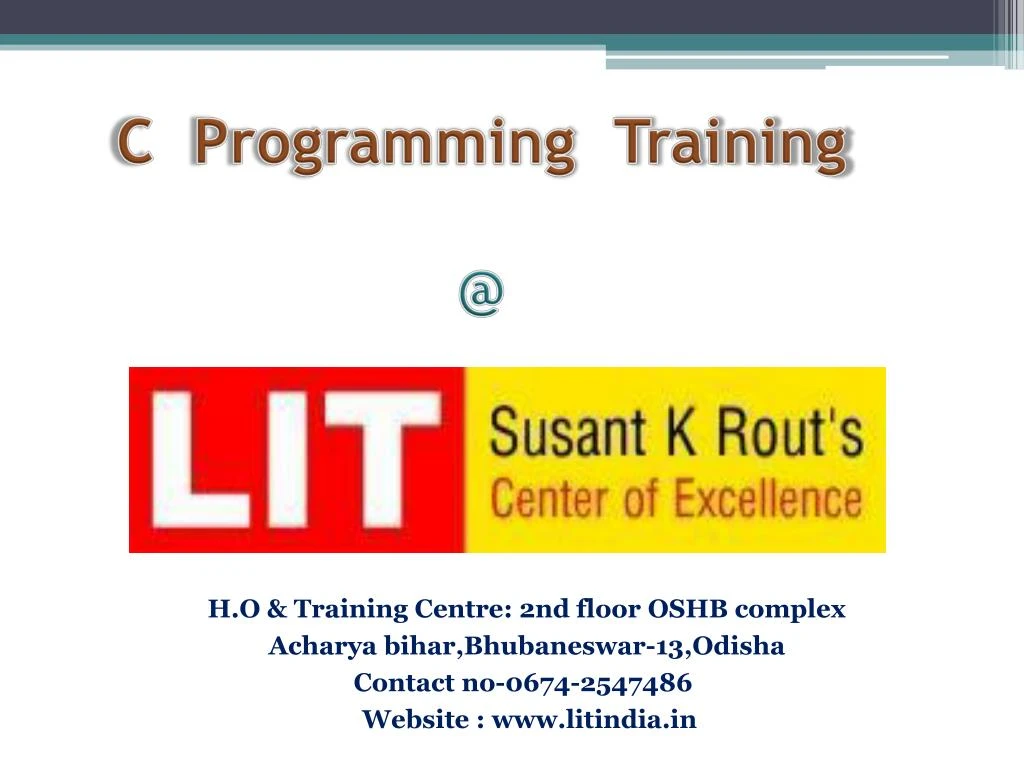 c programming training @