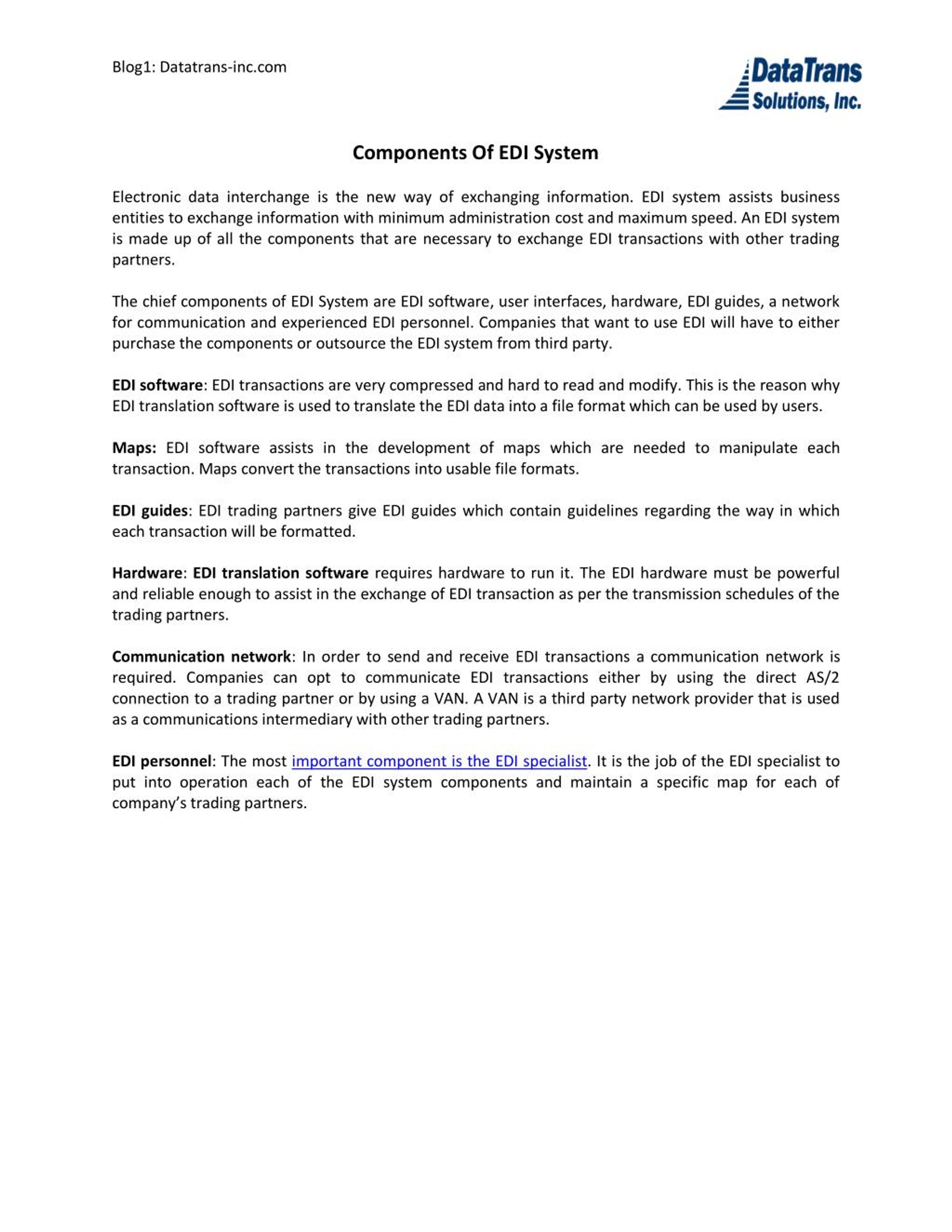 PPT - Components Of EDI System PowerPoint Presentation, free download ...