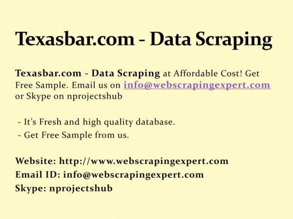 Texasbar.com - Data Scraping