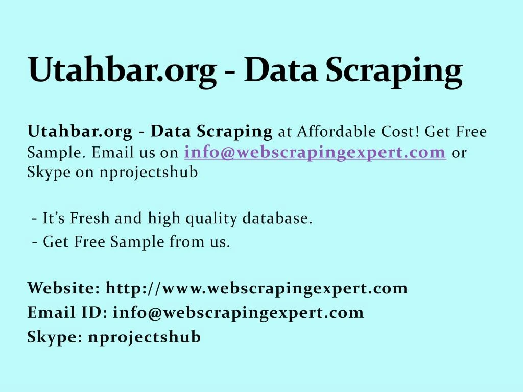 utahbar org data scraping