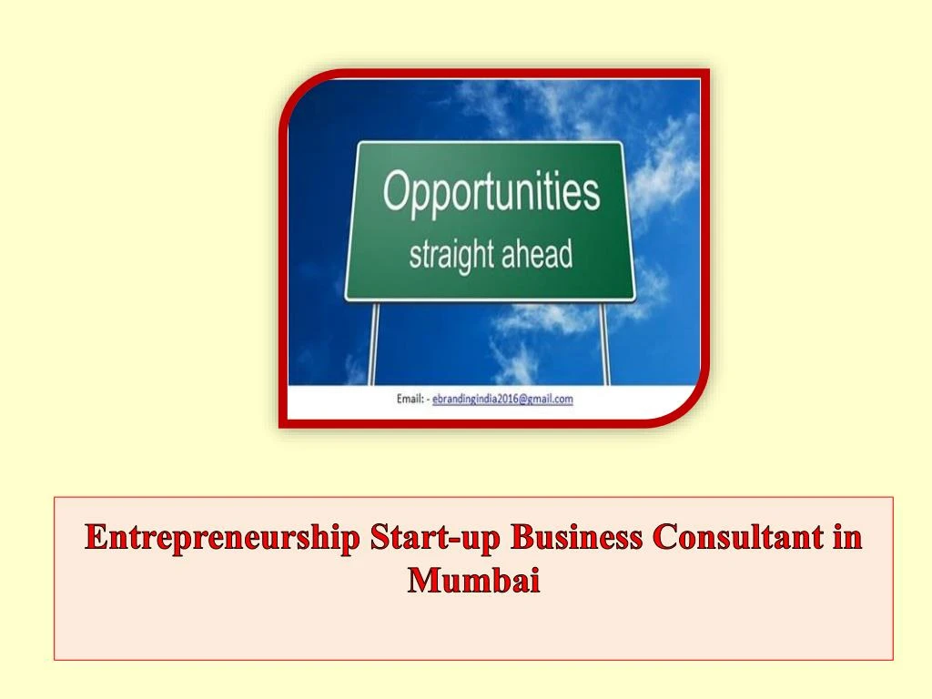 entrepreneurship start up business consultant in mumbai
