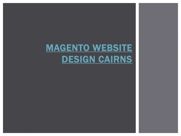 magento website design Cairns