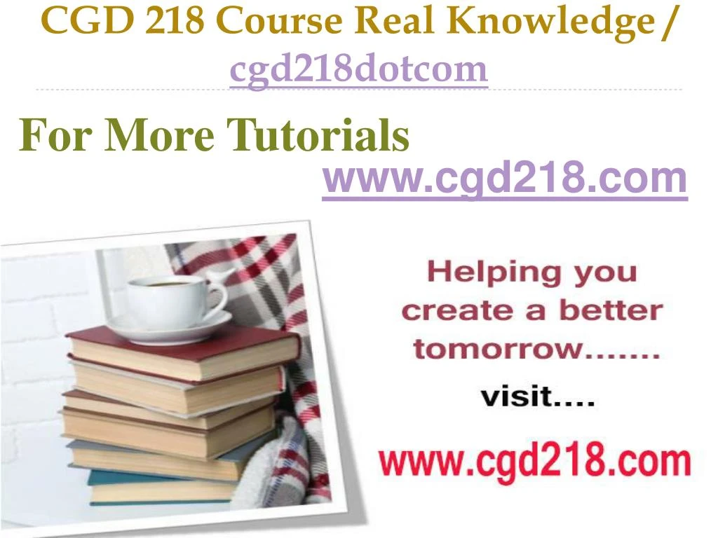 cgd 218 course real knowledge cgd218dotcom